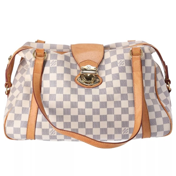 Louis Vuitton Stresa PM Damier Azur Small Shoulder Bag N42220 Beige Multi - Picture 2 of 13